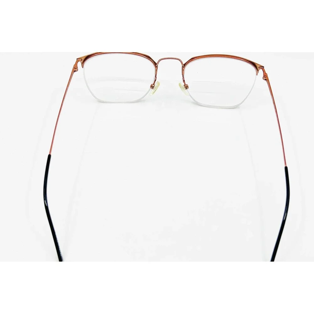 EyeBuyDirect Urban Eyeglasses Unisex Copper Brown Semi-Rimless 53-20-145